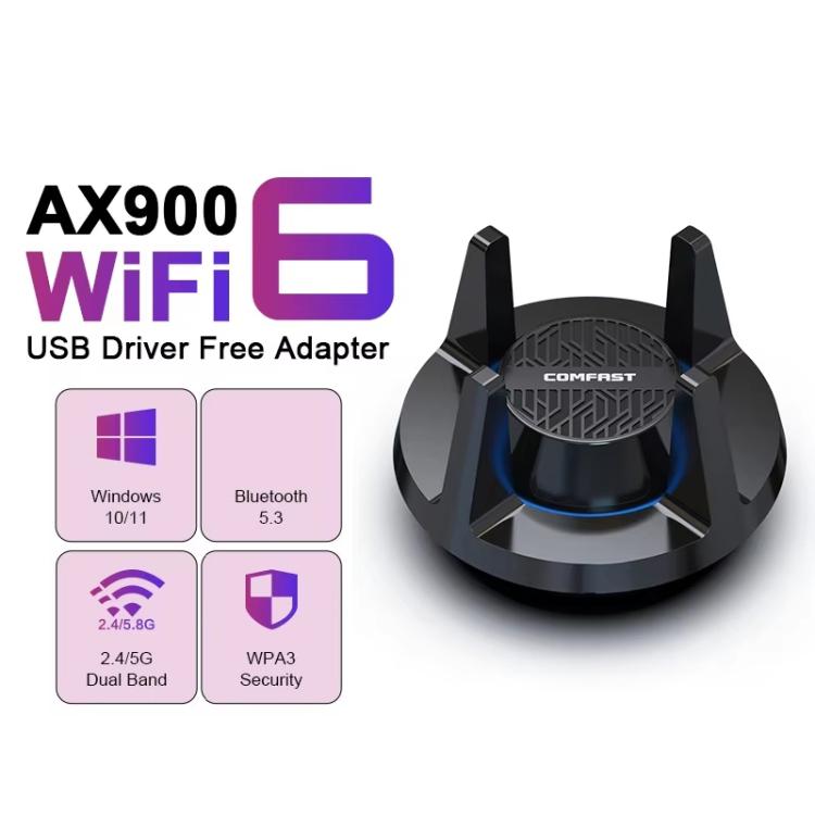 COMFAST CF-947AX 2.4G & 5.8G 900Mbps WiFi6 Bluetooth Network Card, CF-947AX COMFAST CF-947AX 2.4G & 5.8G 900Mbps WiFi6 Bluetooth Network Card, CF-947AX